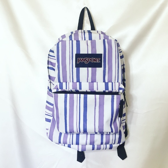 jansport striped backpack